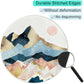 ITNRSIIET Round Mouse Pad with Stitched Edge Premium-Textured Waterproof Non-Slip Rubber Base Desktop Protection Mat Diameter 8.7 inches, Sunrise