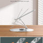 Ultra-Stable Swivel Laptop Stand for Desk with 360 Rotating Larger Base, Aluminum Anti-Loosening Structure, Height Adjustable Laptop Stand, Fits 10"-17.3" Laptops，Silver