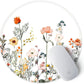 ITNRSIIET Round Mouse Pad with Stitched Edge Premium-Textured Waterproof Non-Slip Rubber Base Desktop Protection Mat Diameter 8.7 inches, Wildflowers