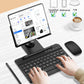 for Samsung Galaxy Z Fold 7 6 5 4 All Fold Smartphones Bluetooth Keyboard and Mouse Set, Portable Travel Keyboard Adjustable Foldable Aluminum Alloy Stand Holder with Pen for 4.7"-8.5" Mini Tablets