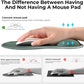 EooCoo Ergonomic Mouse Pad with Gel Wrist Rest Support Middle Concave Design, Relieve Wrist Pain Mousepad, Non-Slip Base for Laptop, Computer, Office Desk Accessories, Carpal Tunnel Syndrome
