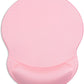 ITNRSIIET Ergonomic Mouse Pad with Gel Wrist Support Small Wrist Rest Smooth Surface Non-Slip PU Base Comfortable Office Supplies Pain Relief, 8.7 x 7.2 inches, Pink