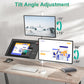 WALI Triple Monitor Stand, Fully Adjustable Three Monitor Desk Mount Fits 3 Screens up to 27 inch, 22 lbs. Weight Capacity per Arm (M003-W), White