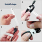 PZOZ (10 pcs) Reusable Cable Ties, Elastic Silicone Cord Organizer Straps Keeper Management Holder for iPhone Charging Cable Charger Wire Labels Desk Car and Travel Accessories (White)