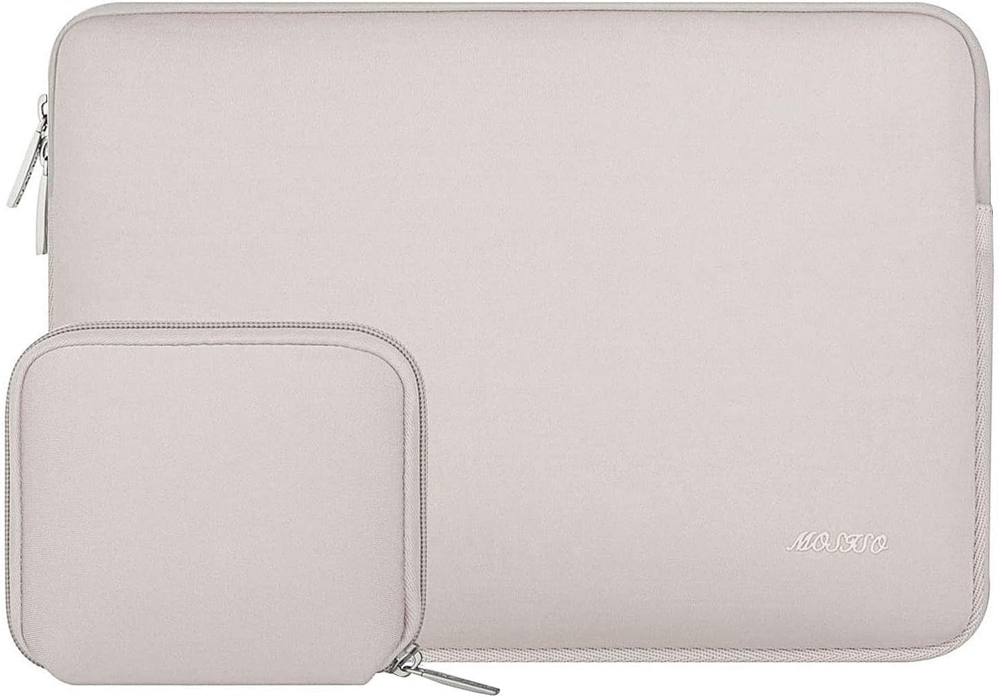 MOSISO Laptop Case 13.3 inch, 13-13.3 inch Laptop Sleeve Bag Compatible with MacBook Air/Pro 13 / Pro 14, HP Dell ASUS Lenovo Notebook, Neoprene Computer Sleeve Bag with Small Case, Rock Gray