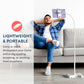 LEVO Adjustable Height Floor Stand for Tablet & Phone - Gooseneck Holder Mount with Stable Base - Compatible with All Cell Phones & Tablets (4-13 inch) - White