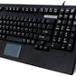 Adesso AKB-425UB - Easytouch Rackmount USB Touchpad Keyboard, Black
