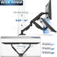 VIVO Dual Monitor up to 32 inches and 19.8 lbs per Screen, Pneumatic Arm Desk Mount, Articulating Counterbalance, VESA Stand, Classic, STAND-V002O