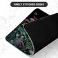 ITNRSIIET Mouse Pad with Stitched Edge Premium Textured Smooth Precise Operation Waterproof Washable Non-Slip Rubber Base Desktop Protection Mat, 10.2×8.3×0.12 inches, Pretty Flowers