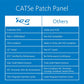 ICC CAT5e Patch Panel, UL Listed & PoE++ Rated Gigabit Applications, Rackmount 48 Port 2U 19-Inch Network Patch Panel with Rear 110 IDC Terminal Blocks for Gigabit Network Switch, Black, Pack of 6