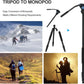 SIRUI Aluminum Camera Tripod Monopod with VA-5 Fluid Pan Head, 62.6″Heavy Duty Tripod Kit for DSRL, Binocular, Spotting Scope, Quick Release Plate, 1/4" 3/8" Screws, Payload 6.6lbs -Traveler VA