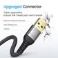 AINOPE 2 Pack USB Extensions Cable High Speed USB 3.0 Extension Cord Type A Male to Female Sturdy Braided Material Fast Data Transfer Compatible with USB Keyboard,Mouse,Flash Drive,Black,10FT+10FT