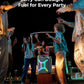 ULTIMEA Go Portable Party Speaker, 300W Wireless PartyBox with Bass Boost, RGB Light, TWS Stereo, Auracast Mode, Mic/Guitar Input, APP Control, Powerful Bluetooth Speaker for Party and Outdoor (Blue)