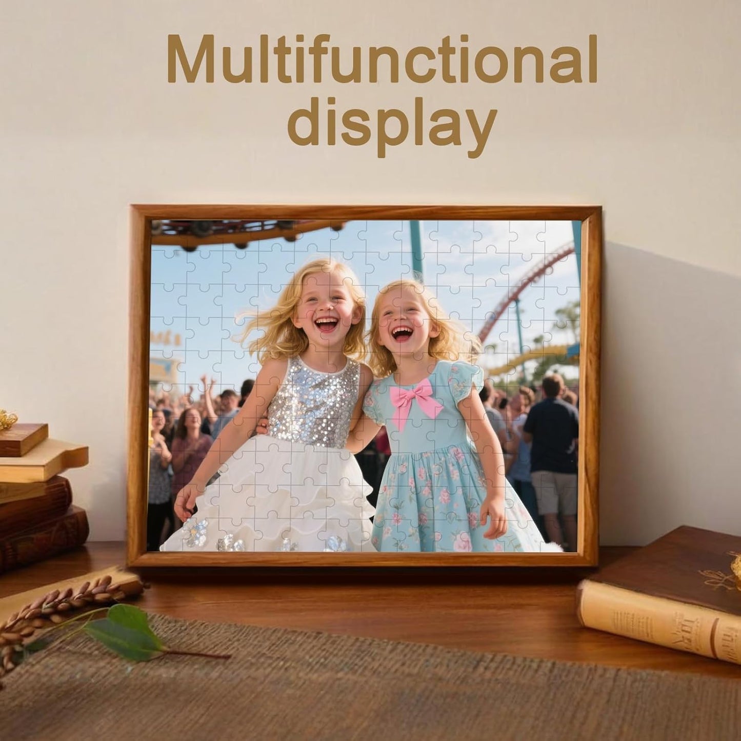 Personalized Photo Puzzle with Glossy Finish – Custom Jigsaw Puzzle 120/200/300/500/1000/1500 Pieces for Family, Couples, Pets, Birthdays, and Weddings (120-Horizontal)