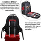 SHRRADOO Extra Large 50L Travel Laptop Backpack with USB Charging Port, College High School Backpack Airline Approved Business Work Bag Fit 17 Inch Laptops for Men Women,Red