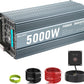 Power Inverter 5000 watt 12v to 110v /120V Inverter for car Vehicles Truck Camping Solar Panel Power Converter Adapter with Clamps and Remote Inverter 5000W