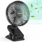 7-Inch Clip On Fan,10000mAh Rechargeable Battery Operated Desk Fan,Auto Oscillation Stroller Fan,Max 40Hrs Cooling,4 Speeds Table Fan with Sturdy Clamp for Golf Cart Office Treadmill Travel Outdoor