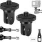 NEEWER Action Camera Tripod Mount Adapter with 1/4"-20 Screw Aluminum Alloy Accessories Compatible with Insta360 X5 X4 X3 GoPro Hero 13 12 DJI Osmo Action 5 Pro 4 3 AKASO APEMAN, GP-81