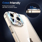 UniqueMe for 3 Pack iPhone 16 Pro/iPhone 16 Pro Max Camera Lens Protector - [Drop Protection] [Case Friendly] 9H Tempered Glass Camera Cover Screen [Update New Version] - Gold