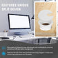 1-1/2" White Desk Grommet, JTemgle Plastic Cable Hole Cover Computer Table Cord Wire Organizer Caps Desktop Cord Management for Home Office TV Stands Tabletops, 2 Pieces