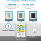 Indoor Outdoor Thermometer Wireless with 3 Sensors, 4.5 Inch Display with 330ft Range and Adjustable Backlight (Colorful)