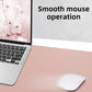 AFIING Leather Desk Pad Protector,Mouse Pad,Office Desk Mat, Non-Slip PU Leather Desk Blotter,Large Desk mat,Waterproof Keyboard mat for Office/Home/Decor (Pink,55"" x 17"")