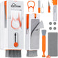 11-in-1 Keyboard Cleaning Kit, Laptop Cleaning Kit Keyboard Brush Cleaner Electronics Cleaner for Cell Phone/Earbuds/Camera Lens/Computer with Multifunctional Cleaning Tool (Orange)