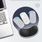 Ergonomic Mouse Pad with Wrist Rest, Large Mousepad(10.6'' x 9''), Wrist Support Mouse Mat with Non-Slip Base, Pain Relief for Laptop & Computer(Gradient Blue Black)