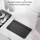 Macally Bluetooth Keyboard for Tablet | Wireless Keyboard for iPad mini/Air/Mini, iPhone (Multi-Device, Built-in Stand, Rechargeable) Easy to Use and Cute Portable