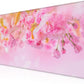Mouse Pad, Large Pink Sakura and Butterfly Desk Mat, Extended Non-Slip Gaming Keyboard Mousepad Desk Pad, Thick Stitched Edges Waterproof Mouse Mat 31.5"x15.7" (Blossoming Cherry Flowers)