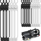Nearockle Silicone Cable Ties Cord Organizer Cable Management, 16Pcs 4.2" and 7.1" Reusable Cable Organizer Electronic Accessories for Home, Office, Kitchen, School, Travel(Black&White)