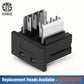 Everest easyJACK - 90° Angled Speed Termination Keystone Tool Set - with 20-Pack of RJ45 Cat6 Keystone Jacks in Purple (Slim Profile Design) - Time Saver Network Punch Down Tool Cat6