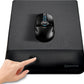 univo colors Design-Wave Wrist Rest Mouce Pad,PE Mouse Sliding Panel+Artificial Sheepskin+Memory Foam+Ergonomic+Anti-Slip Gel,Resilience Support During Work and Gaming,Mouce Accessory,Black