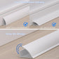 ZhiYo 68in Floor Cord Cover for Corner, Large Cord Hider for 3-5 Cords, Self-adhesives PVC Wire Hider for Baseboard/Floor/Wall Cable Management, White Cable Raceway, 0.8in x 1.8in, 4 x L17in