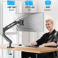 MOUNTUP Single Monitor Desk Mount for 4.4-26.5lbs, Heavy Duty Monitor Arm for 40 39 37 34 32 27inch, Full-Motion Monitors Stand, Height Adjustable Gas Spring Monitors Arm with C-Clamp＆Grommet Base