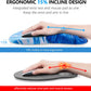 Mouse Pad Wrist Support, Laokiiy 2 in1 Keyboard Wrist Rest+ Ergonomic Mouse Pad, Non-Slip Wrist Rest for Computer Keyboard, Made Easy Typing & Relieve Wrist Pain Ocean Blue