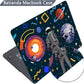 Batianda Premium Case for New MacBook Air 15 inch 2025 M4 2024 2023 with M3 M2 Chip Model A3241/A3114, Designed Protective Plastic Hardshell & Keyboard Cover & Screen Protector, Astronaut Planet
