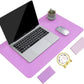 YSAGi Non-Slip Leather Desk Pad, Waterproof Laptop Computer Desk Keyboard Mat, Table Protector Blotter Mat, Large Mouse Pad for Office/Work/Home/Decor(Purple, 23.6" x 13.7")