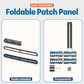 Everest 24 Port Keystone Patch Panel (1-Pack) - Removable 6-Port Panels - Use with Slim Profile Keystones ONLY (Wider Jacks May not fit Side by Side)