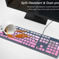 Dell Keyboard Cover & Skin for Wired KB216 & Wireless KM636, Inspiron AIO 3475/3670/3477 - Ombre Pink