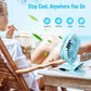 BESKAR Portable Clip on Fan Rechargeable, 4 Speeds Small Battery Operated Fans, USB Desk Fan with Strong Airflow, Sturdy Clamp Fans for Golf Cart Office Outdoor Travel Camping