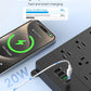 TROND Surge Protector Power Strip 15 ft, Flat Plug Extension Cord with 32W USB C & QC 3.0 Charger, 4000 Joules, ETL Listed, 13 Wide Spaced Outlets, Heavy Duty, Wall Mount for Home Office, Black
