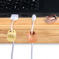 3 Sets Charger Holders for Cords, Adjustable Cable Anchor Holders, Adhesive Metal Cord Clips, Cable Management Wire Organizers for Desk, Office, Nightstand - Gold, Red Bronze, Rose Gold