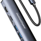 USB C Hub Ethernet, DockteckExpand 7-in-1 Multiport Adapter Type C to 4K@60Hz HDMI, Gigabit Ethernet, 100W PD Charging, 2 USB 3.0, SD/TF Card Readers, for MacBook Pro/Air, iPad Pro/Air, XPS and More