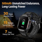 Military Smart Watch for Men, 2.02" Outdoor Sport Smartwatch with Flashlight, Heart Rate Blood Oxygen Blood Pressure Sleep, 100+ Sport Modes Fitness Tracker Compatible Android and iOS Black