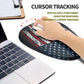Hokafenle Ergonomic Mouse Pad Wrist Support, Terraced Slope Carpal Tunnel Wrist Pad for Mouse with Unibody Memory Foam, Wrist Rest Pain Relief Mousepad (US Flag, 11.8x7.9 in)