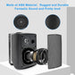 Herdio 5.25 Inches 600 Watts Passive Indoor Outdoor Speakers Wired Waterproof,Wall Mount Speakers with Loud Volume Suitable for Patio,Garden Home Theater,Black (2 Pairs)