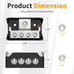 Joinfworld 4 Way Power Distribution Block Car Audio 0/2/4 Gauge Input 4/8/10 Gauge Output Amp Ground Distribution Block Splitter - 2pcs