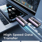 256GB Flash Drive Intended for Phone Tablet Androidphone and Computers, 4 in 1 Photo Stick for Phone Memory Storage Easily Backup Photos Videos, Plug and Play, No App Required (Light Purple)