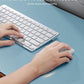 YSAGi Leather Desk Protector, Office Mat, Large Mouse Mat, Non-Slip PU Leather Blotter, Laptop Desk Pad, Waterproof Writing Pad for Office and Home (Ice Blue, 23.6" x 13.8")